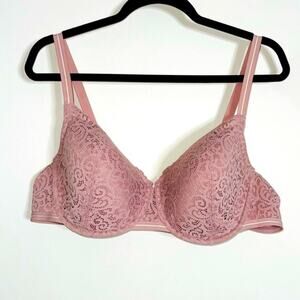 Third Love Artisan Lace Balconette Bra Pink Blush Size 44D